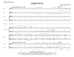 Book cover for Come to Us - Score