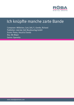 Ich knupfte manche zarte Bande