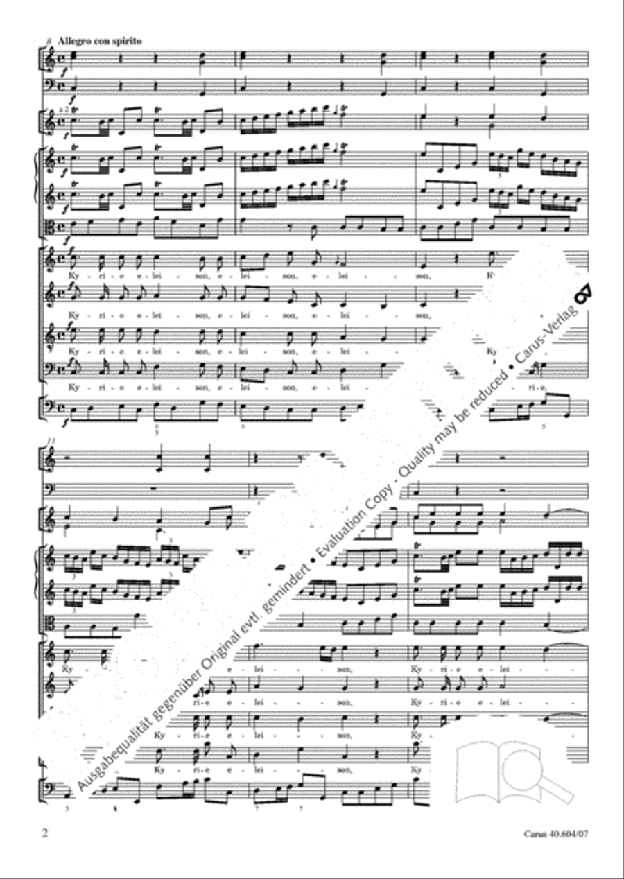 Grosse Mariazeller Messe in C 4-Part scores gallery preview page 15
