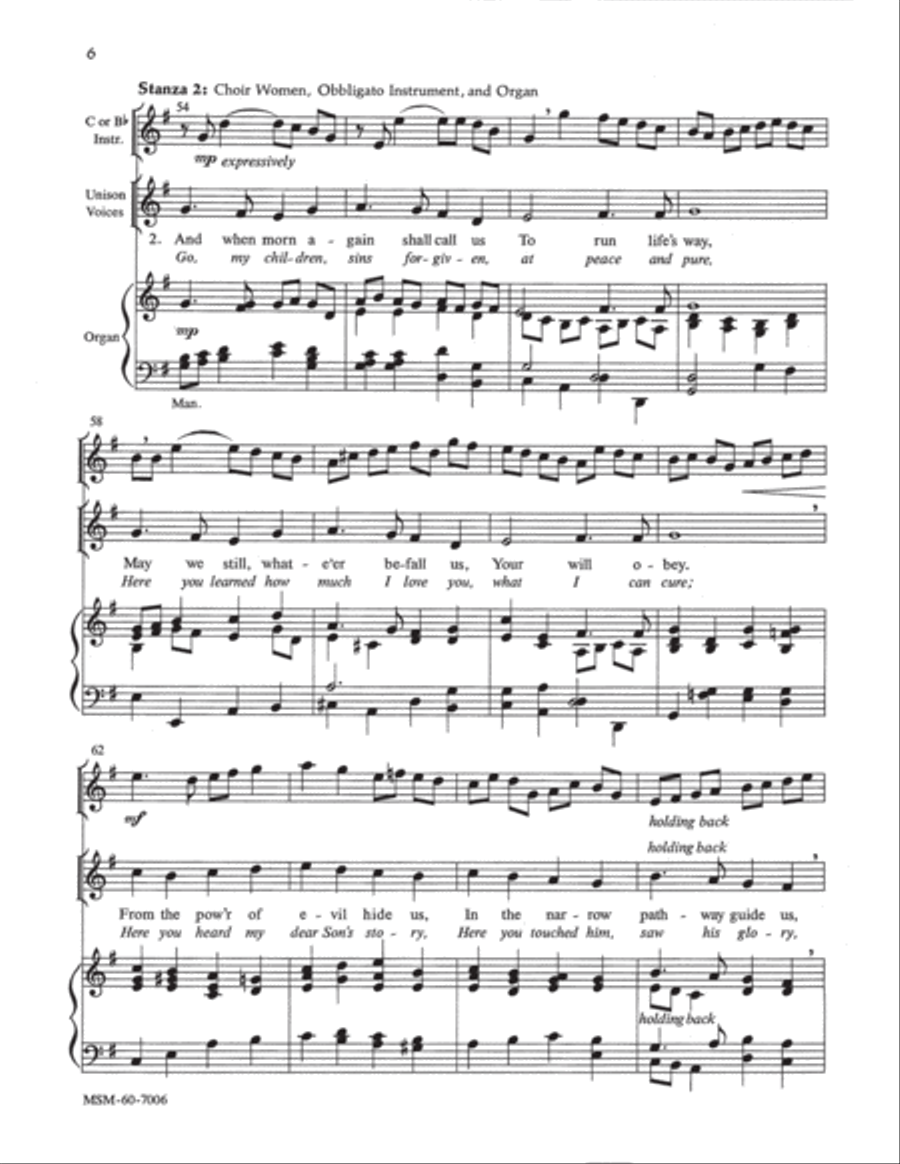 Go, My Children, with My Blessing God, Who Made the Earth and Heaven Choir scores gallery preview page 6