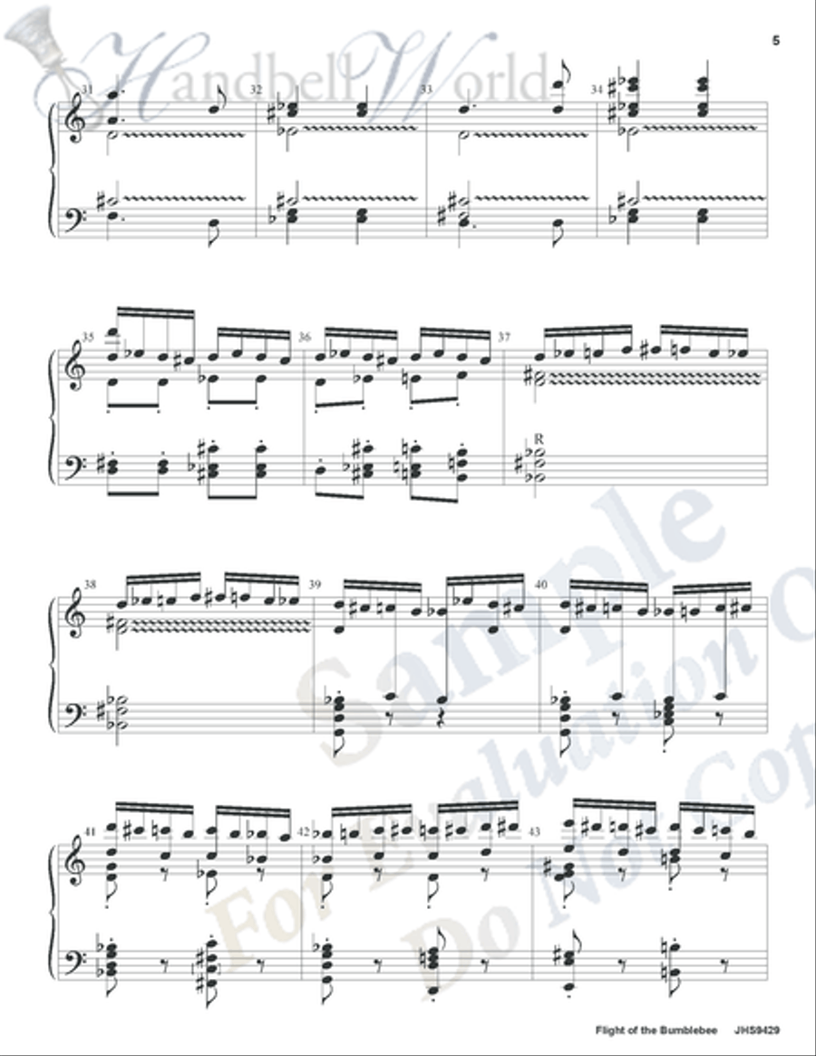 Flight of the Bumblebee 5-Octaves scores gallery preview page 4