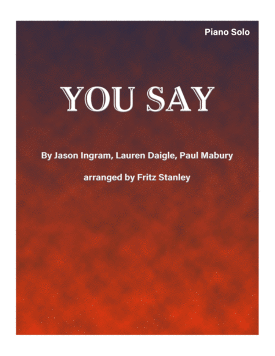 You Say You Say Piano Solo scores gallery preview page 1