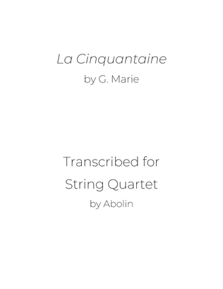 Book cover for Marie: La Cinquantaine - String Quartet