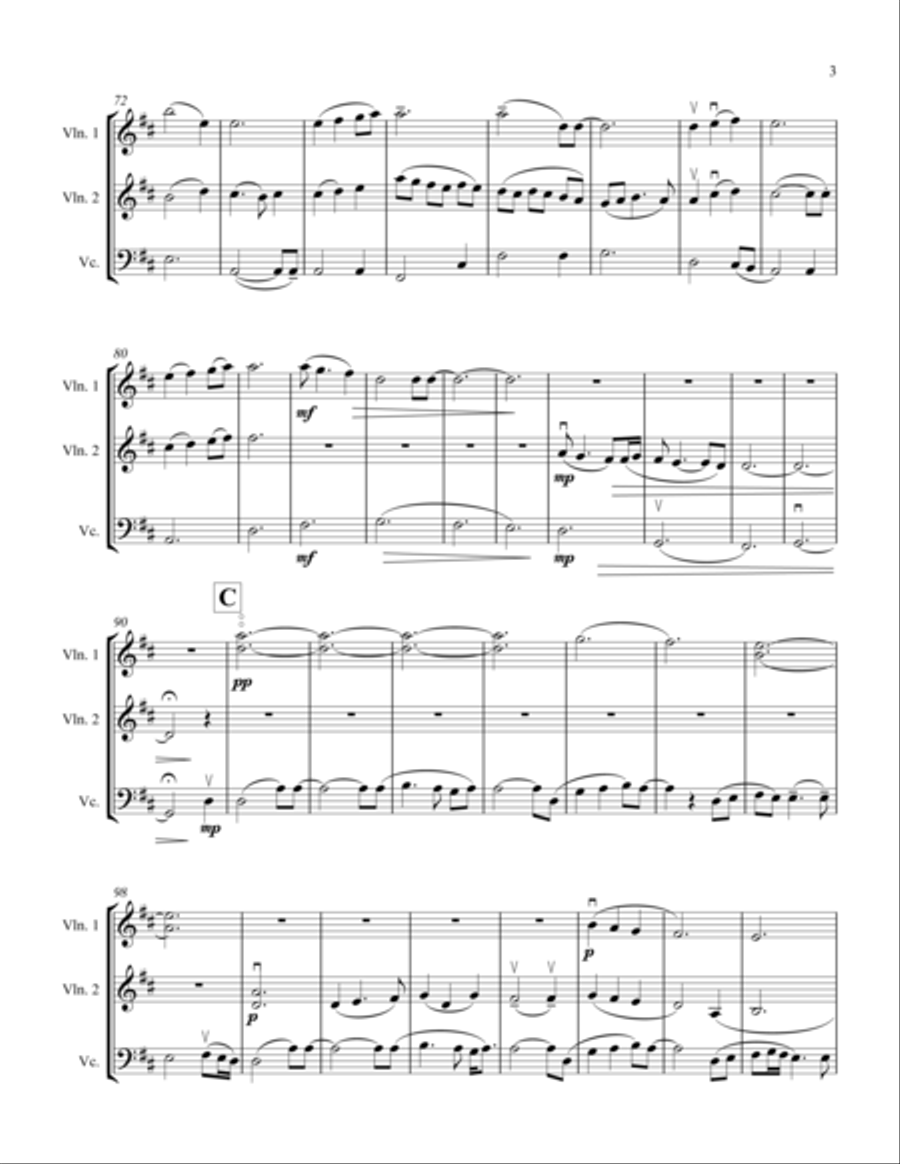 How Beautiful String Trio scores gallery preview page 4