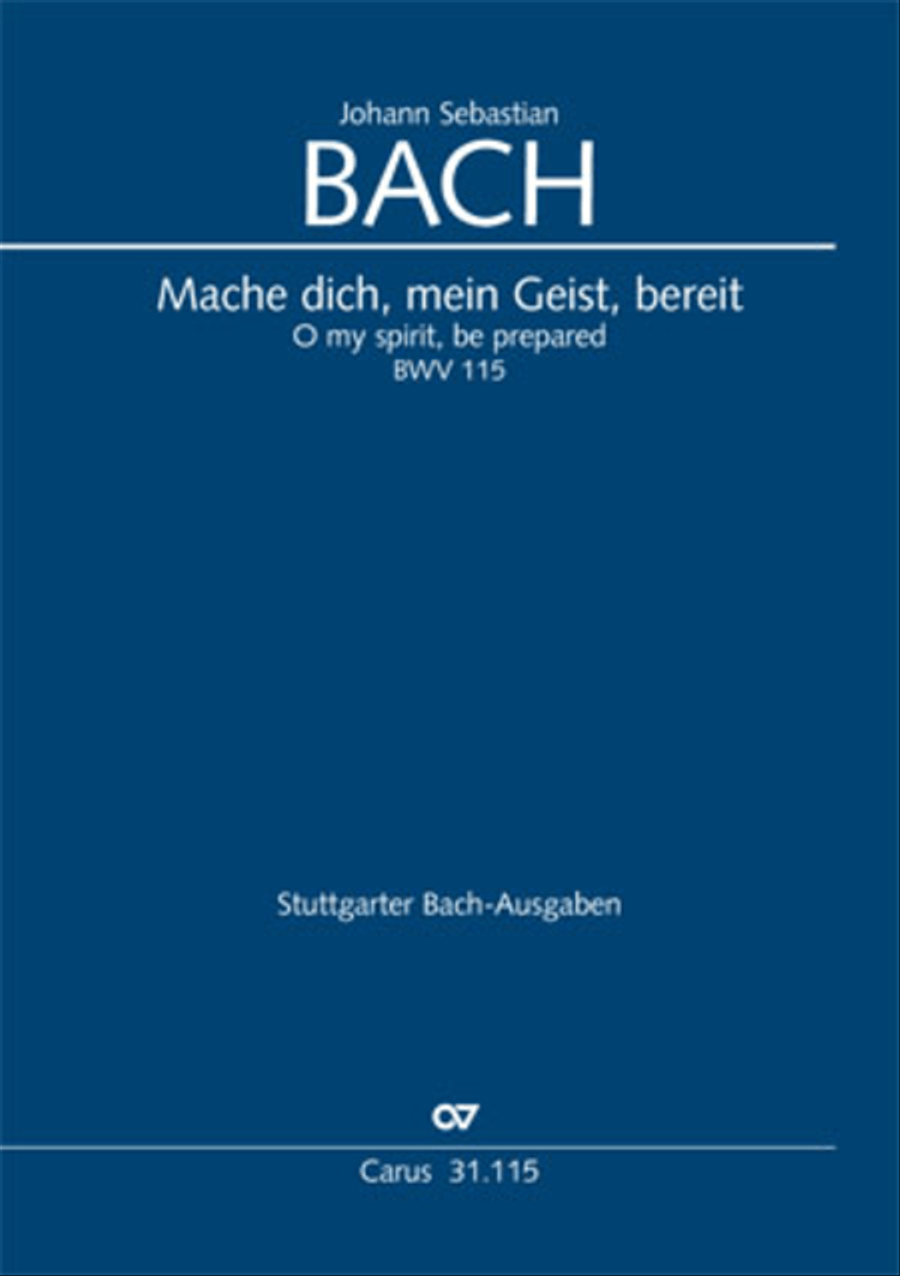 O my spirit, be prepared (Mache dich, mein Geist, bereit) 4-Part scores gallery preview page 1