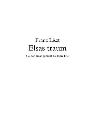 Elsas traum - guitar tablature