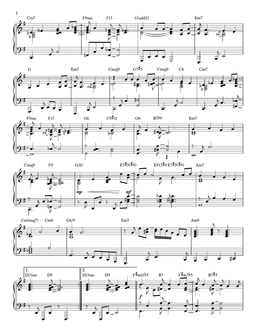 All I Want For Christmas Is You [Jazz version] (arr. Brent Edstrom) Piano Solo scores gallery preview page 2