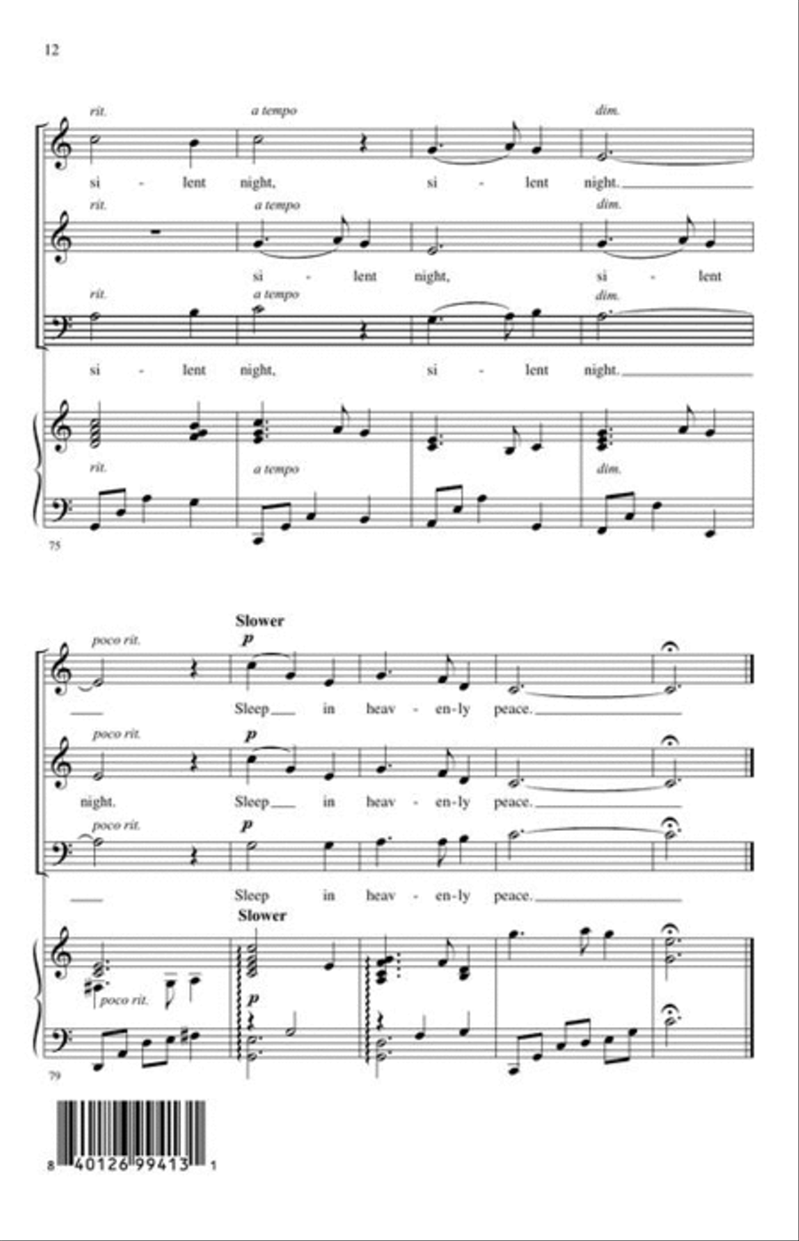 Light a Candle on This Silent Night 3-Part scores gallery preview page 6