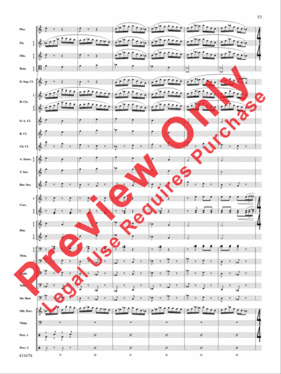 Down to the Sea in Ships (from the NBC TV Film Project 20) Concert Band scores gallery preview page 54