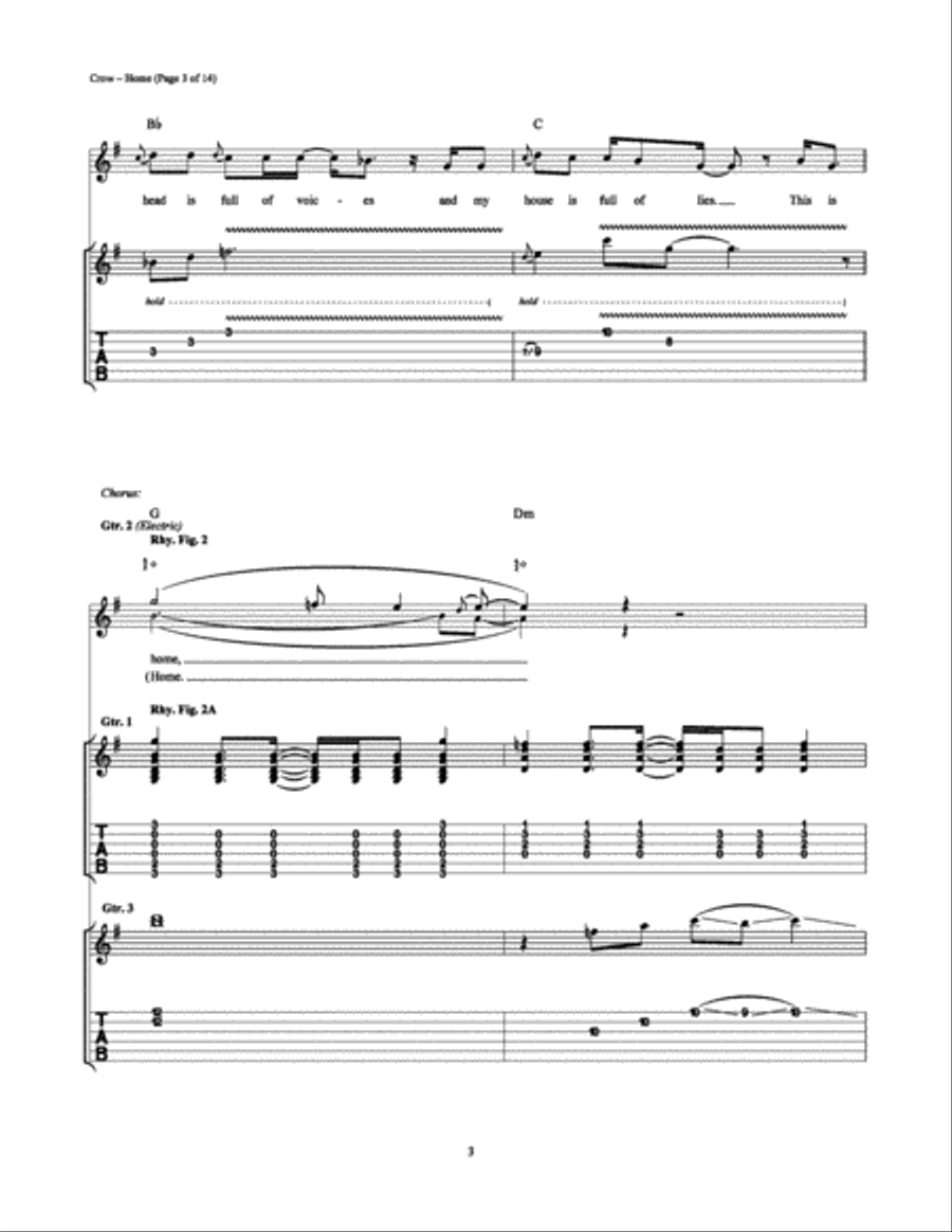 Home Home Electric Guitar scores gallery preview page 3