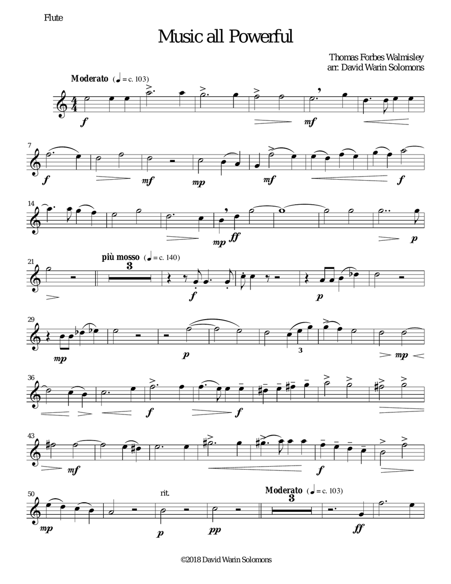 Music all powerful for wind quartet Woodwind Quartet scores gallery preview page 6