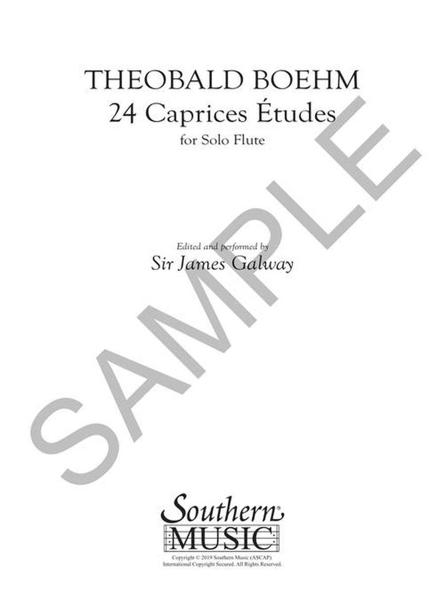 24 Caprices Etudes for Flute Flute Solo scores gallery preview page 3