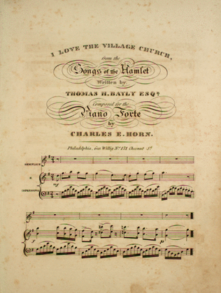 Book cover for I Love the Village Church, from the Songs of the Hamlet
