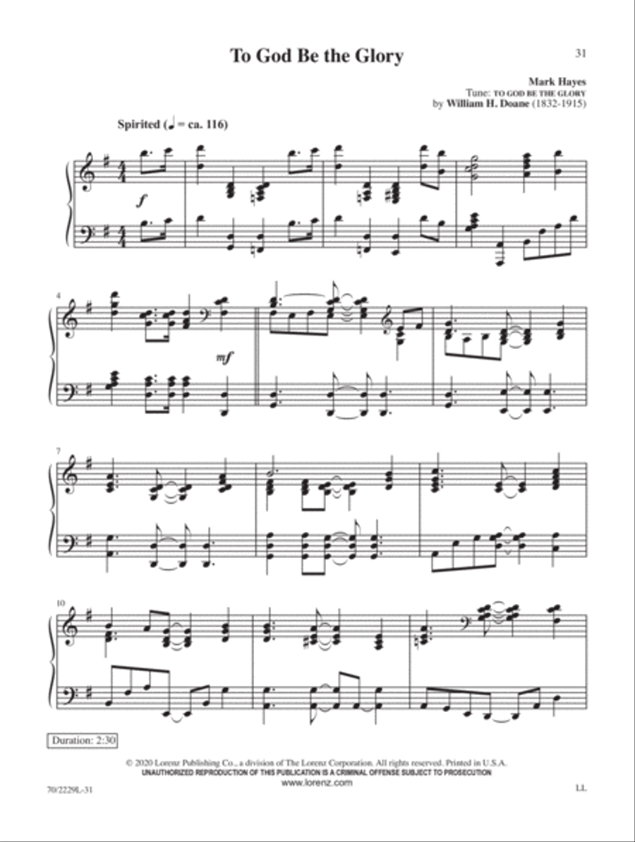 Perfect Postludes Piano Solo scores gallery preview page 9
