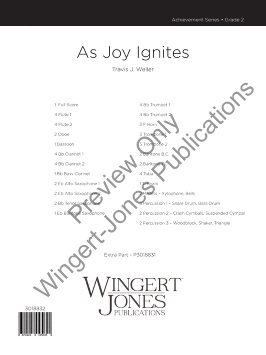 As Joy Ignites - Full Score