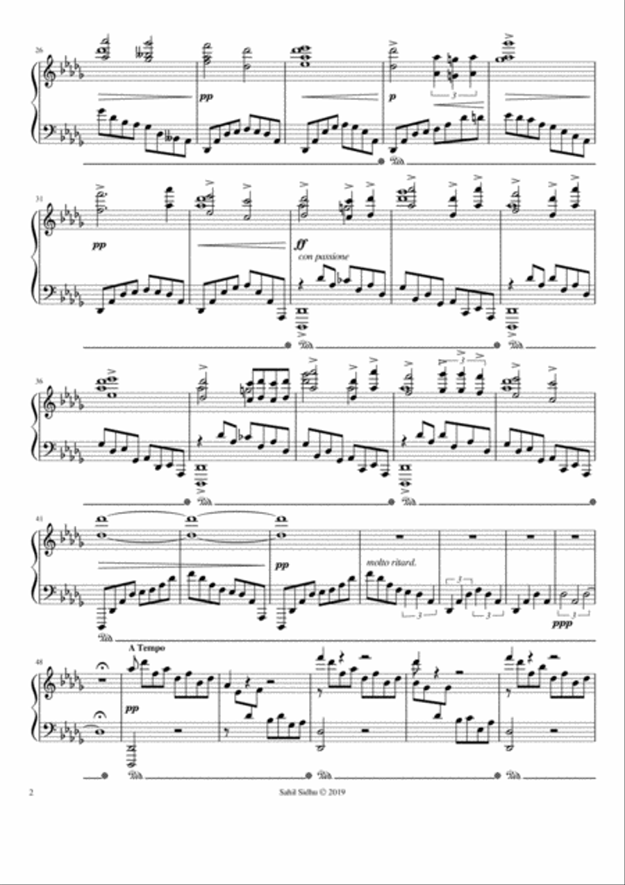 Op. 1 | Five Preludes for the Pianoforte - Sahil Sidhu Piano Solo scores gallery preview page 6