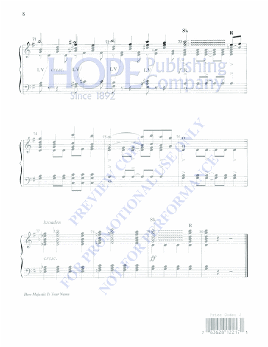 How Majestic is Your Name 3-Octaves scores gallery preview page 8