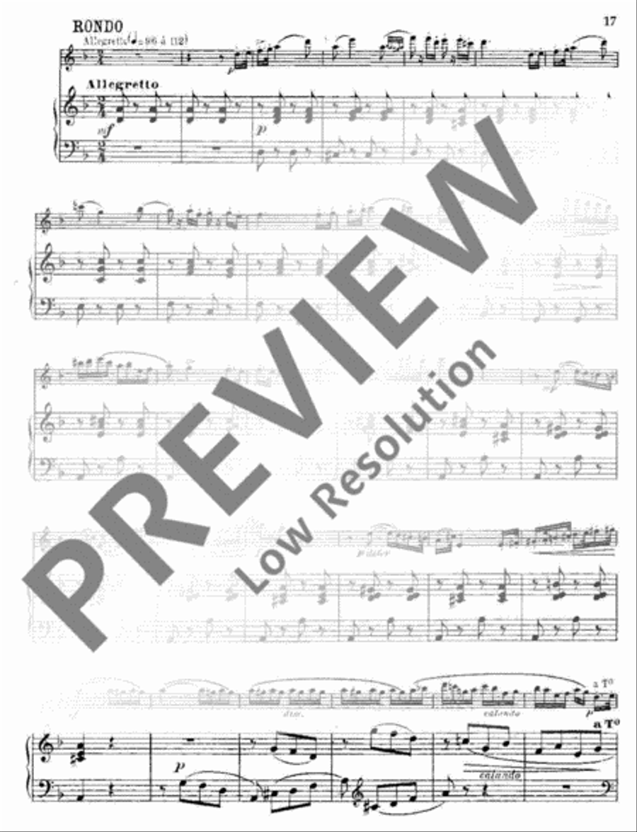 Concerto N°19 D minor Piano scores gallery preview page 18