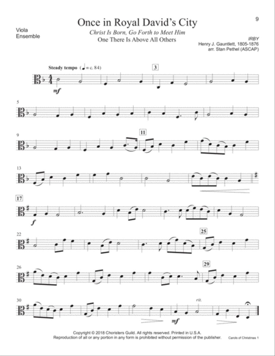 Carols of Christmas, Set 1 - Viola Piano Accompaniment scores gallery preview page 6