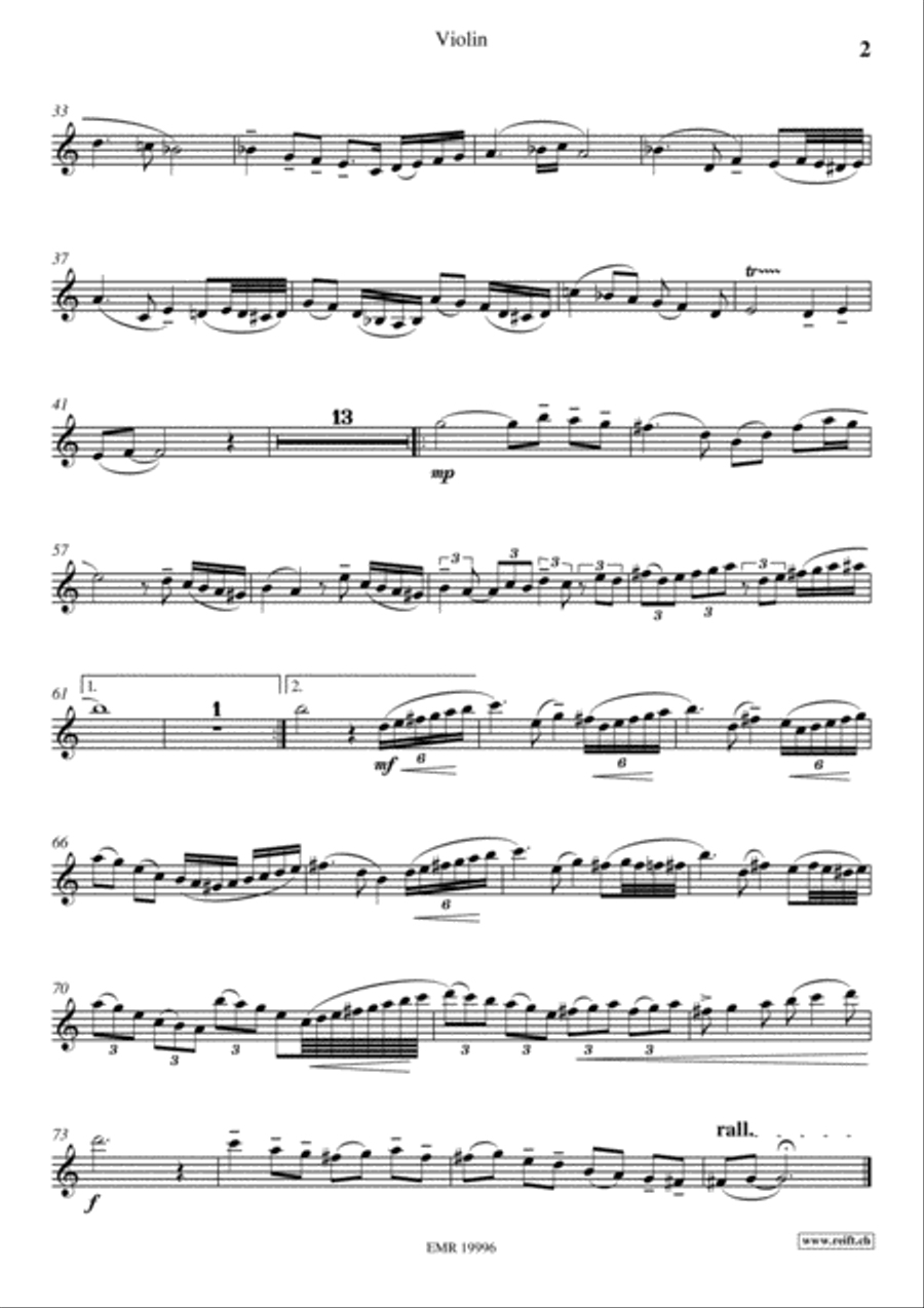 Ballad Violin Solo scores gallery preview page 3