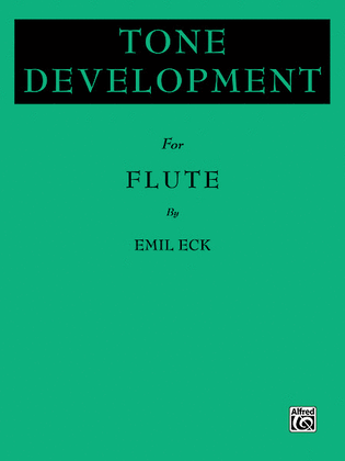 Book cover for Tone Development for Flute