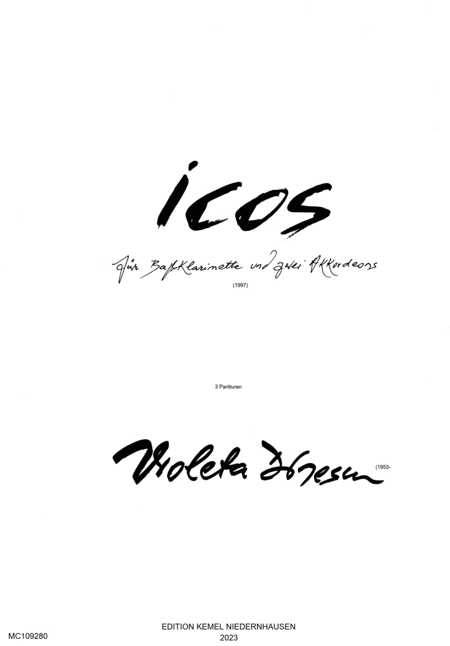 Icos Clarinet scores gallery preview page 1