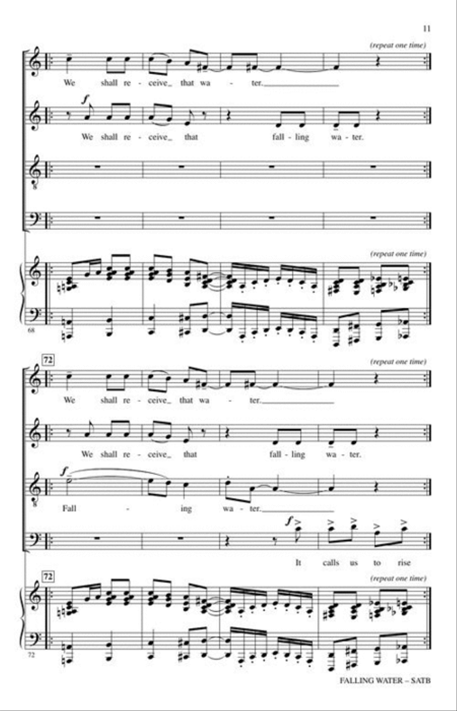 Falling Water Falling Water 4-Part scores gallery preview page 6