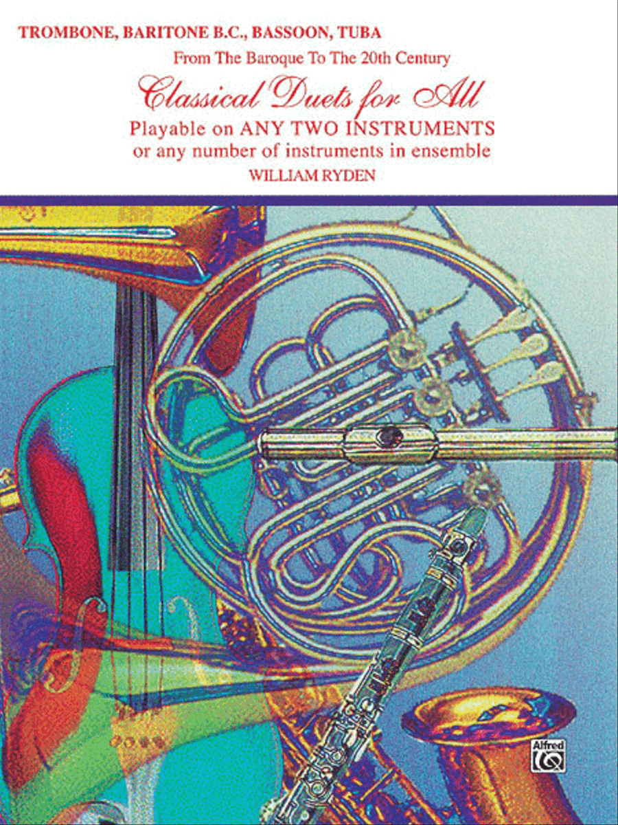Classical Duets For All (Trombone, Baritone B.C., Bassoon, Tuba) Small Ensemble scores gallery preview page 1