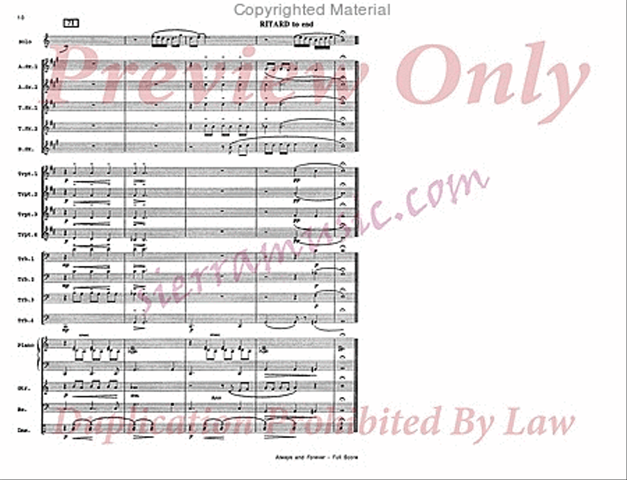 Always And Forever Big Band scores gallery preview page 11