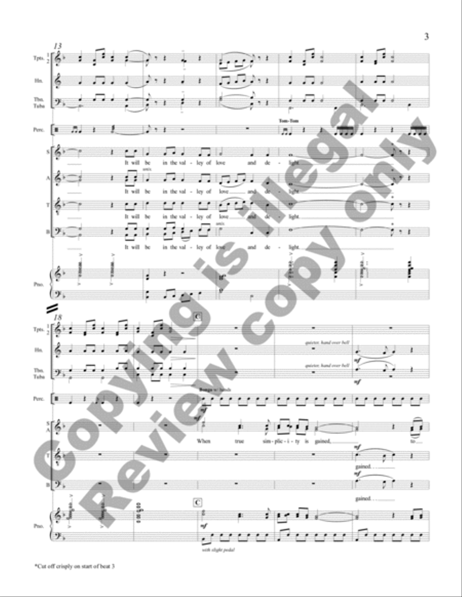 The Gift to Be Free (Full Score) Choir scores gallery preview page 4