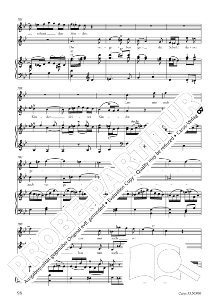 Passion according to St. Matthew (Passions-Musik nach dem Evangelisten Matthaus) SSATB scores gallery preview page 99
