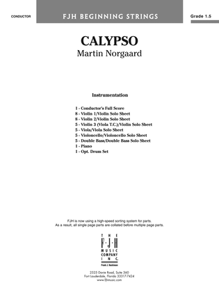 Book cover for Calypso: Score