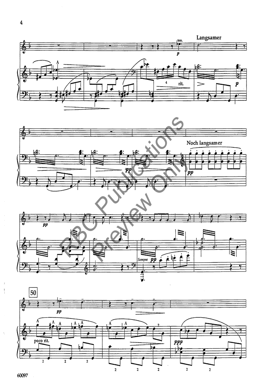 Songs Of A Wayfarer Mvts III and IV Set of Parts scores gallery preview page 7