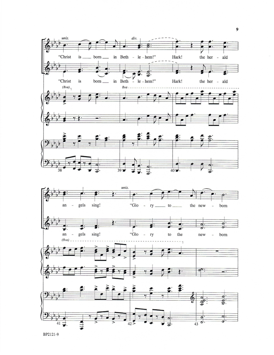 Hark! the Herald Angels Sing - Forrest - SSAA SSAA scores gallery preview page 9