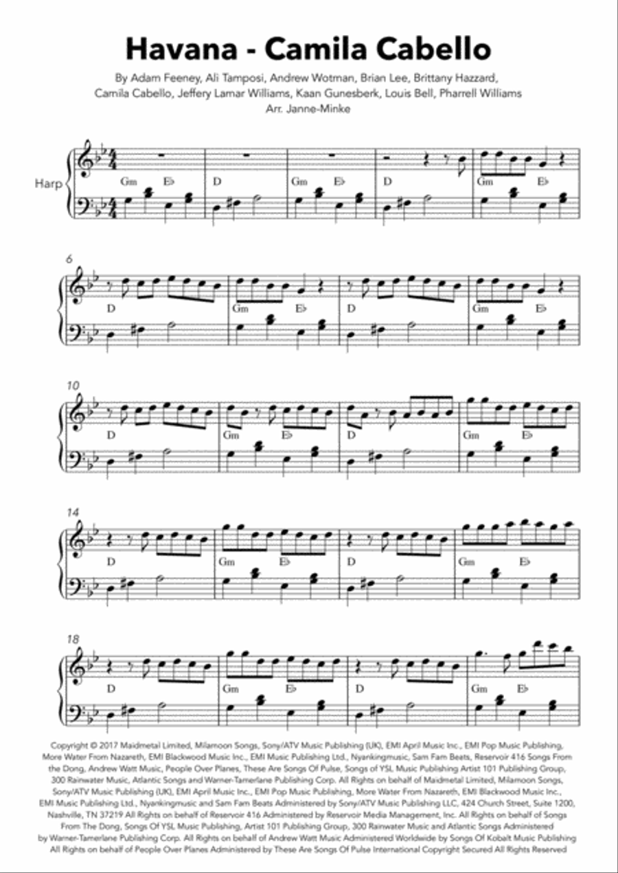 Havana Harp scores gallery preview page 2