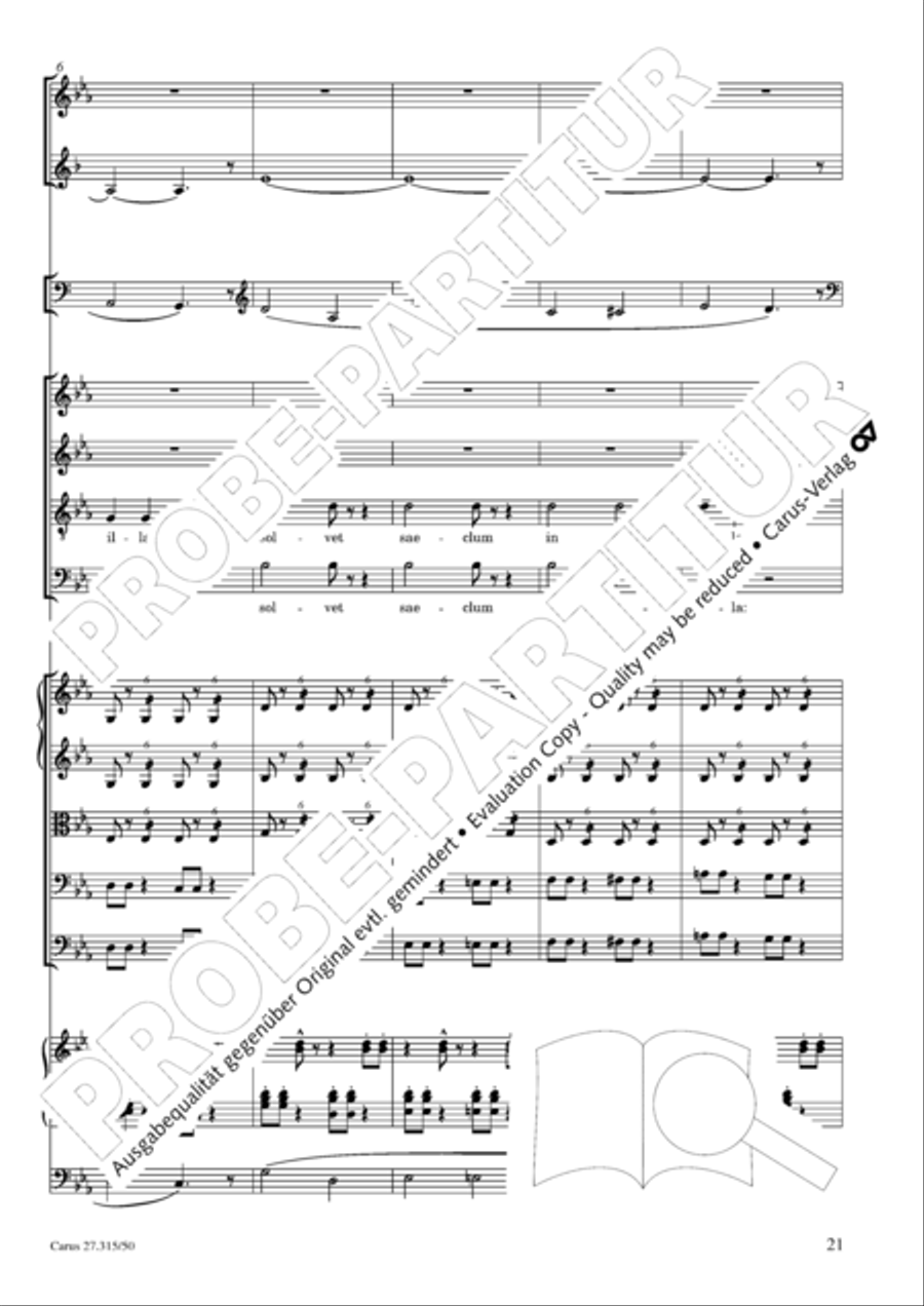 Requiem in C major 4-Part scores gallery preview page 24
