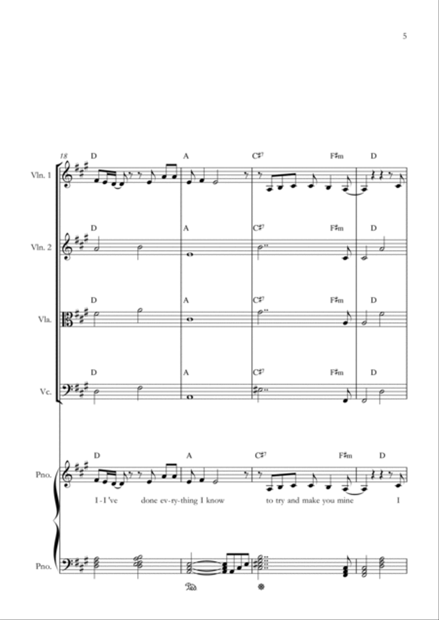Long Long Time String Quartet scores gallery preview page 5