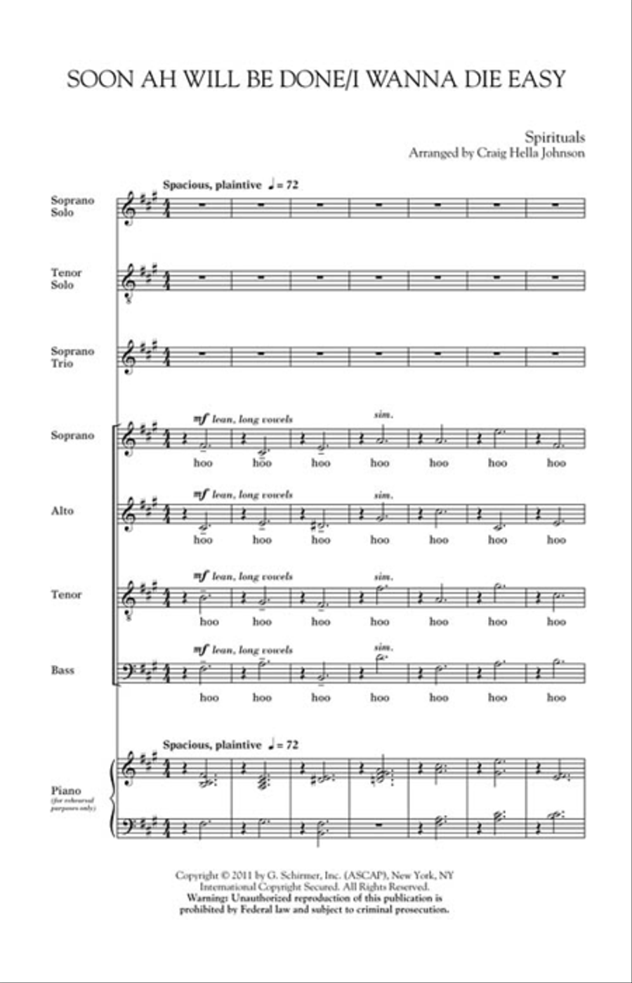 Soon Ah Will Be Done/I Wanna Die Easy Divisi scores gallery preview page 2