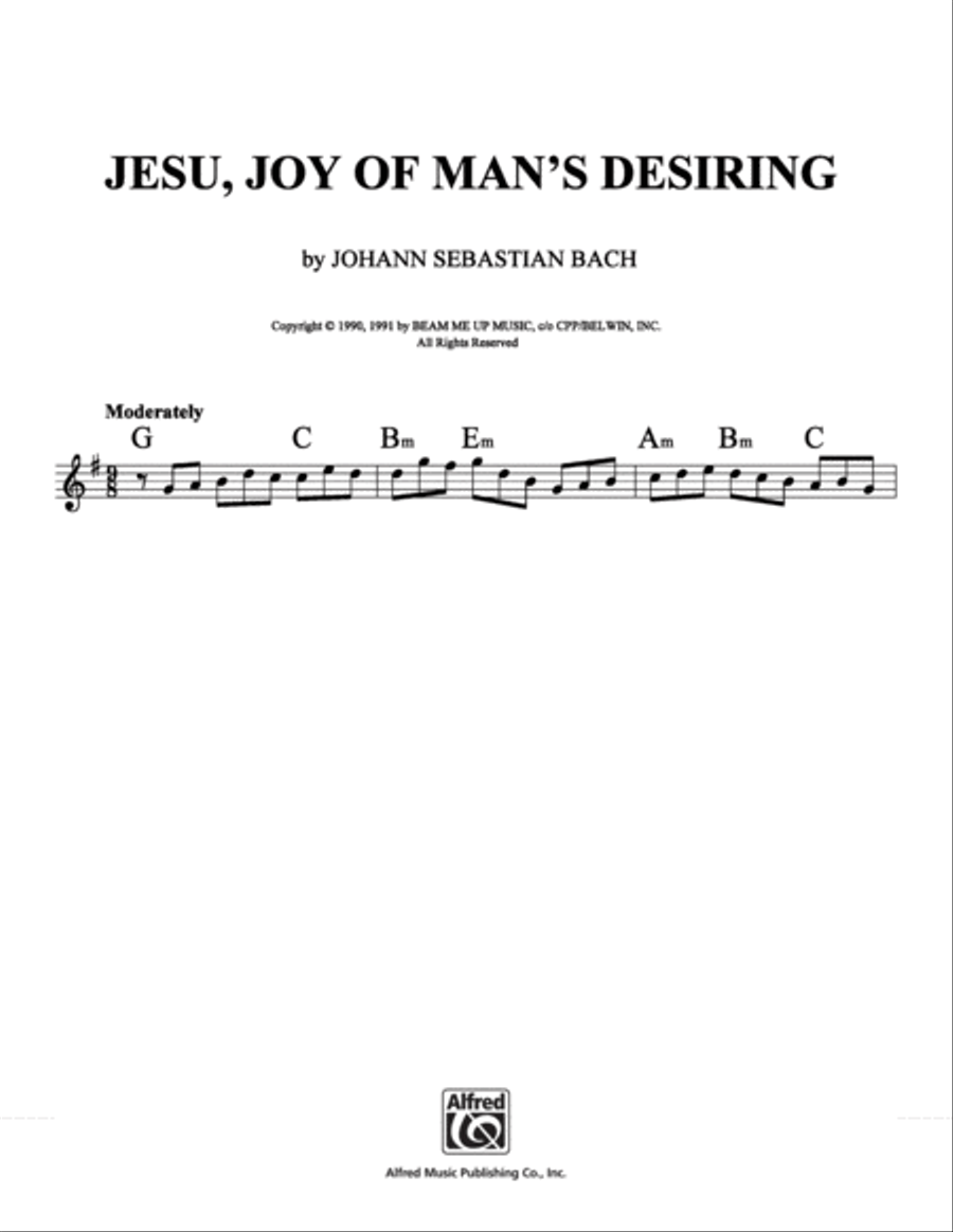 Jesu, Joy of Man's Desiring School and Community scores gallery preview page 1