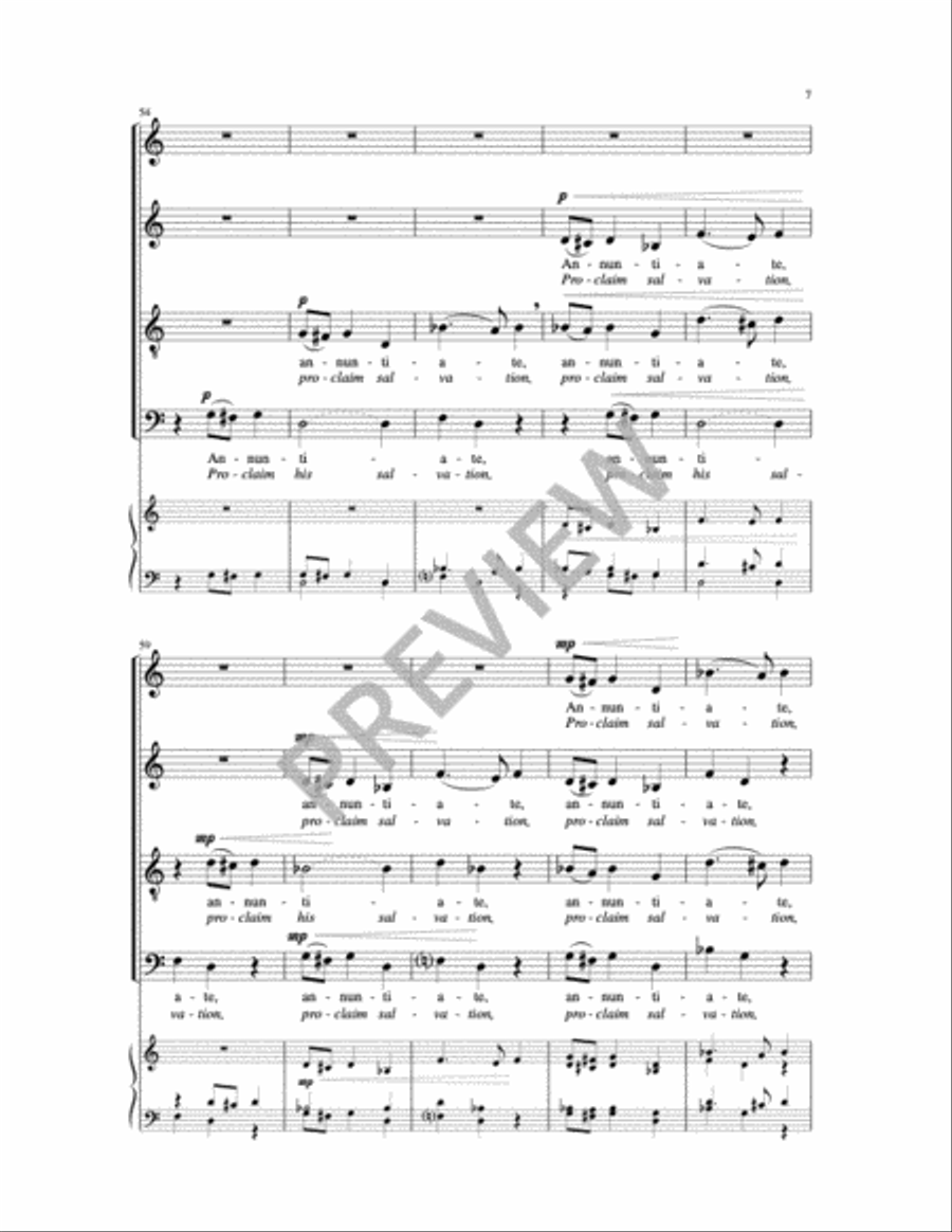 Cantate Domino Cantate Domino Choir scores gallery preview page 8