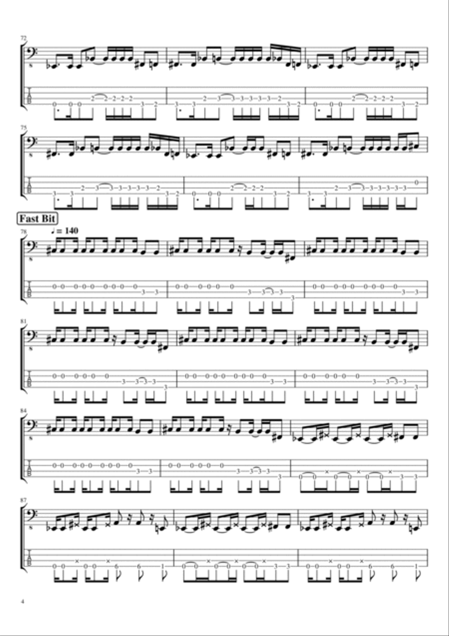 Remember Tomorrow Guitar Tablature scores gallery preview page 4