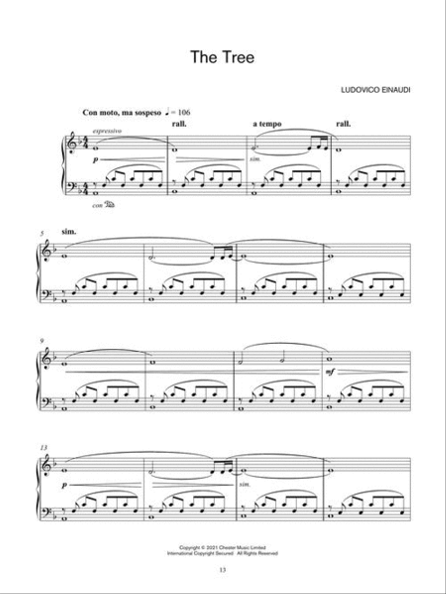 Ludovico Einaudi – Underwater Extra Edition Piano Solo scores gallery preview page 6