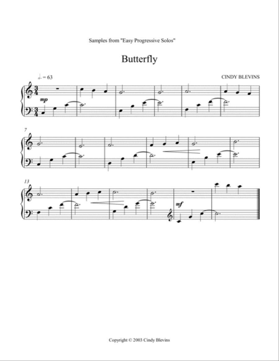 Easy Progressive Solos, 28 original solos for Harp Harp scores gallery preview page 4