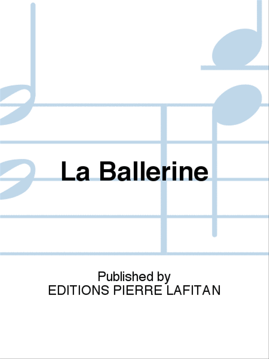 La Ballerine Guitar scores gallery preview page 1