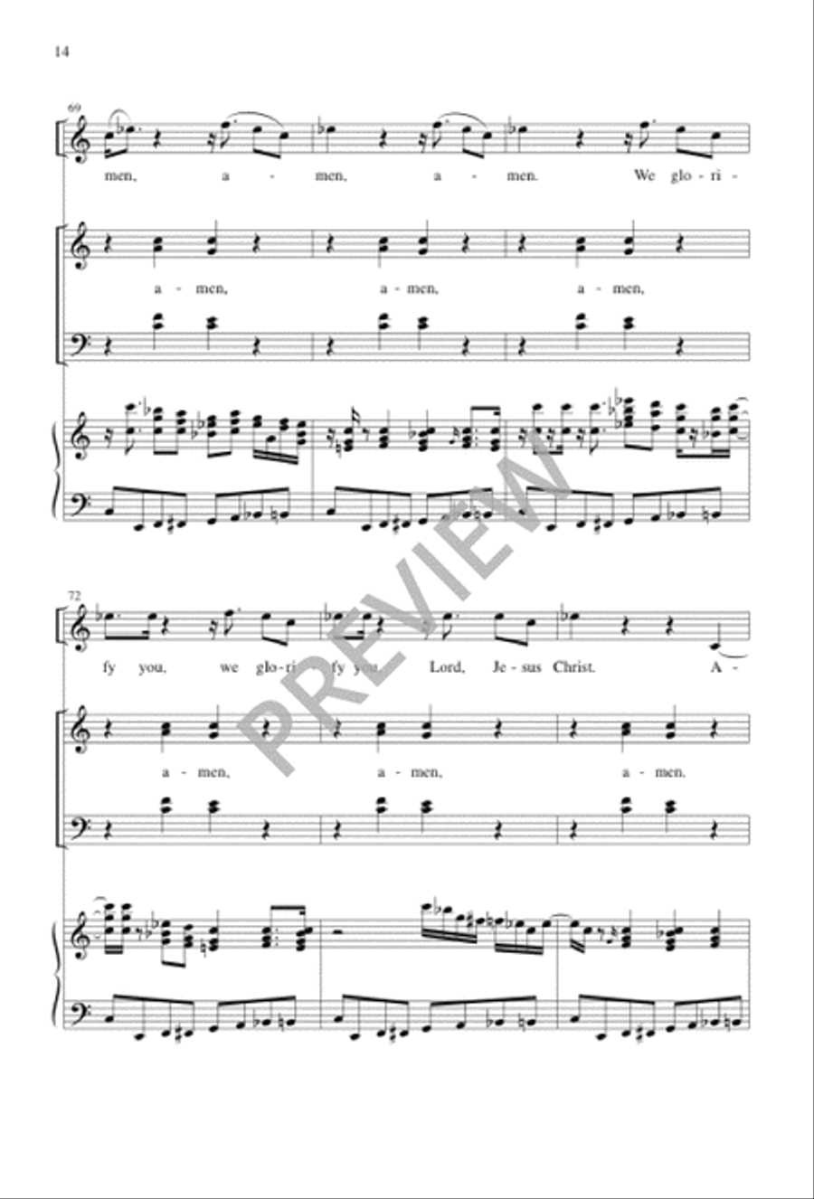 The Sound of My People - Choral / Accompaniment Edition 4-Part scores gallery preview page 15