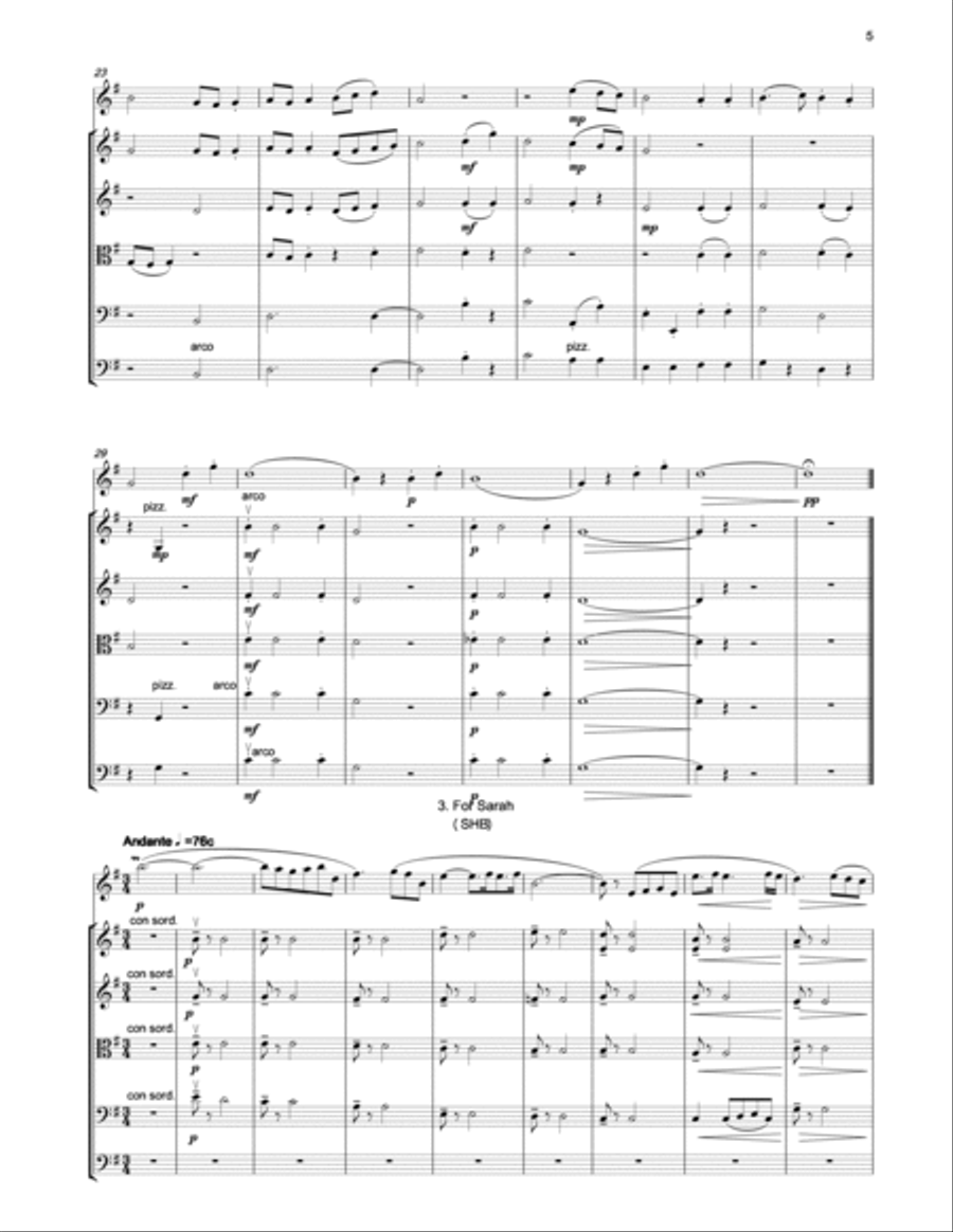 IAN BUTTERWORTH Easy Going Suite for oboe and strings Oboe scores gallery preview page 5