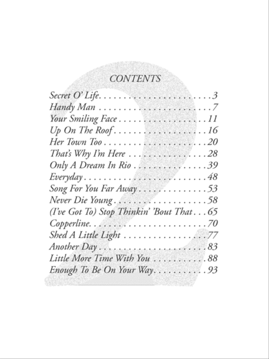 James Taylor -- Greatest Hits, Volume 2 Piano, Vocal, Guitar scores gallery preview page 5