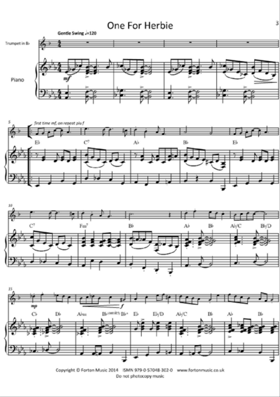 Another Little Jazz Suite Trumpet Solo scores gallery preview page 2