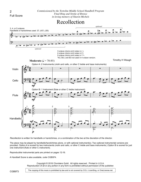 Recollection - Full Score image number null