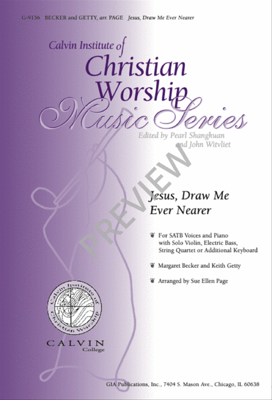 Jesus, Draw Me Ever Nearer 4-Part scores gallery preview page 9